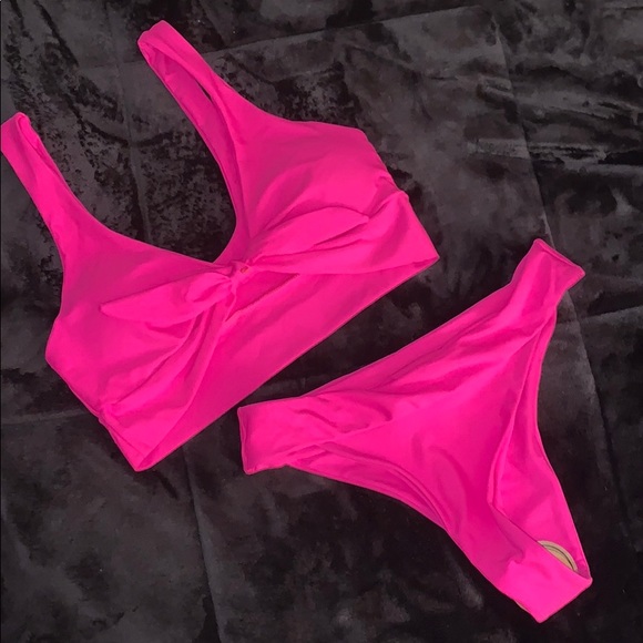 shein pink swimsuit